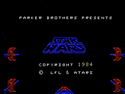 Star Wars title screen for Colecovision